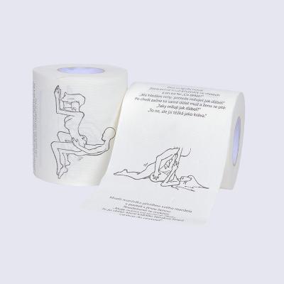 China Virgin wood pulp plastic packaging and printing toilet paper napkin for sale