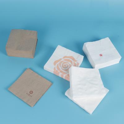 China Wholesale Custom White Disposable Restaurant Dining Cutlery Wood Pulp White Paper Napkins Airlaid Blank Paper Napkin for sale