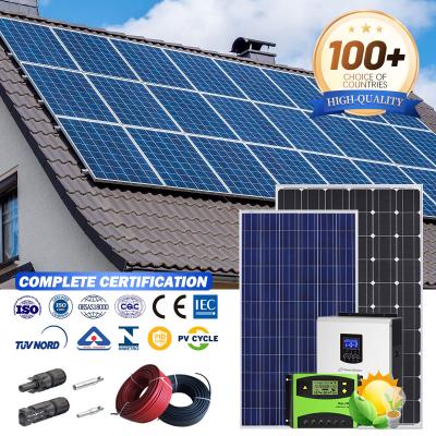 China 2kw 5kw 10kw 15kw 20kw Solar System on Grid Solar Panel System with Best Price for Home Use 210*105mm Mono for sale