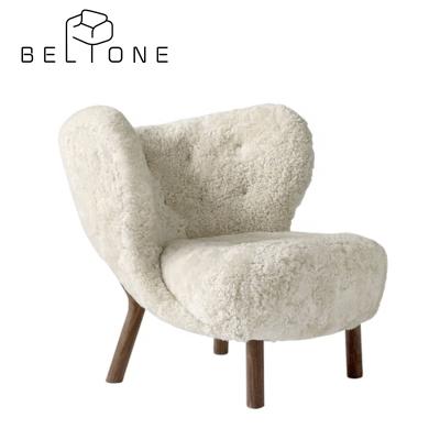 China Super Comfortable Danish Designer Scandinavian Teddy Little Petra VB1 Modern Sheepskin Lounge Chair for sale