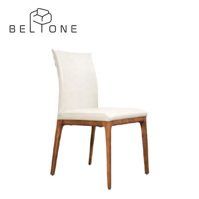 China Beltone Chair Manufacturer Hotel Villa Restaurant Designer Convertible Modern Wood Leg Dining Chair for sale