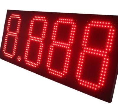 China Outdoor Waterproof Price Sign Manufacturer Customized Digit LED Screen Label Gas Station Oil Price Sign for sale