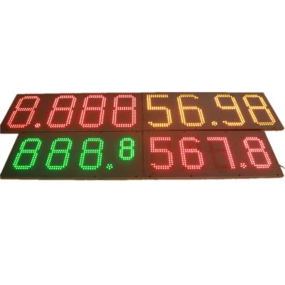 China Price tag gas station led gas price sign twin shutter digital billboard price board for sale