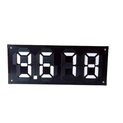 China Magnetic Flip Oil Price Sign Flip Point Display Oil Price Tags Transparent Price Tag for sale