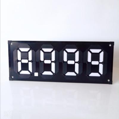 China Exterior flip price tag gas price signs for gas station with flip point display to light up display fuel price for sale