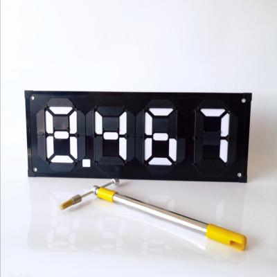 China Price Tag Gas Station Price Display Waterproof Magnetic Flip Board Digital Led Price Sign Led Signs Digit Digital Price Display Board for sale