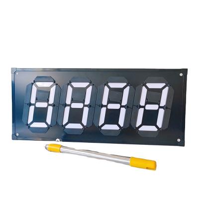 China Price Signs Outdoor Reflective Type Display Pylon Sign Steel Board For Gas Station Magnetic Letters And Numbers With Board for sale