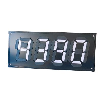 China Exterior flip price tag gas price signs for gas station with flip point display to light up display fuel price for sale