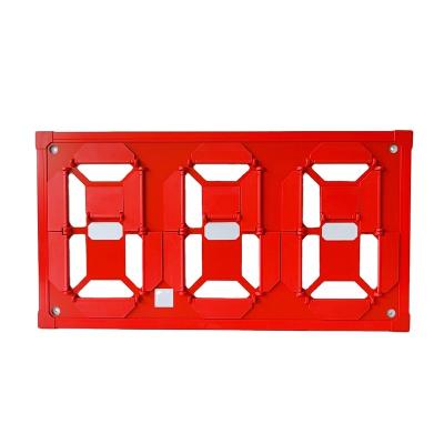 China Digital Gas Station Signage Magnetic Flip Price Tag Board Gas Sign Patented Product White On Red Price Display for sale