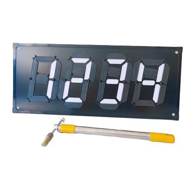 China Magnetic Turn Type Flip Price Tag Digital Boards For Gas Station Price Display Belong To Twin Flap Display for sale