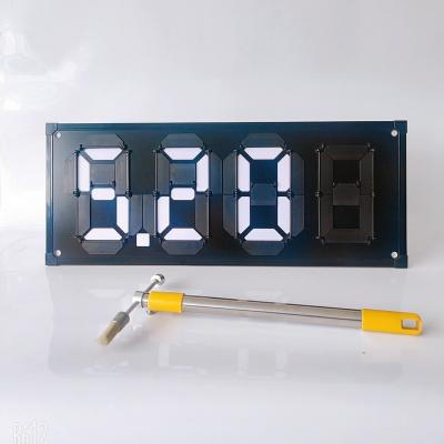 China Gas Station 7 Segment Hot Magnetic Shake Flip Price Sale Board Digital Gas Price Sign for sale