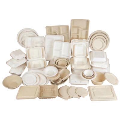 China Factory Wholesale Price Disposable Bagasse Lunch Box Food Containers Disposable Biodegradable Food Containers for sale