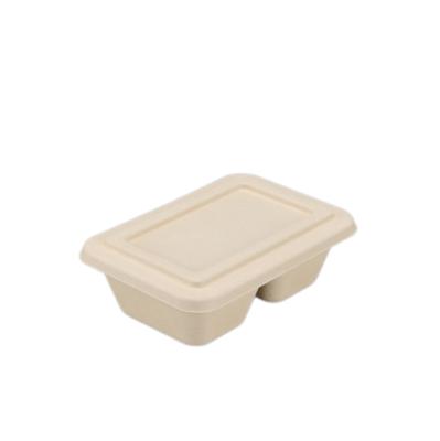 China Good Quality Disposable Biodegradable Fast Food Container Eco-friendly Bagasse Lunch Box Disposable Biodegradable Food Containers for sale