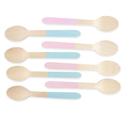 China Shangyan Disposable Professional Supplier for Restaurant Tea Spoon Wooden Cutlery Set Disposable Tableware Wooden Cutlery for sale