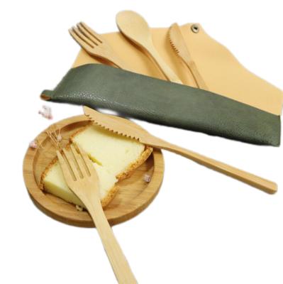 China Single natural color organic natural bamboo cutlery 170 mm or customized disposable tableware bamboo cutlery for sale