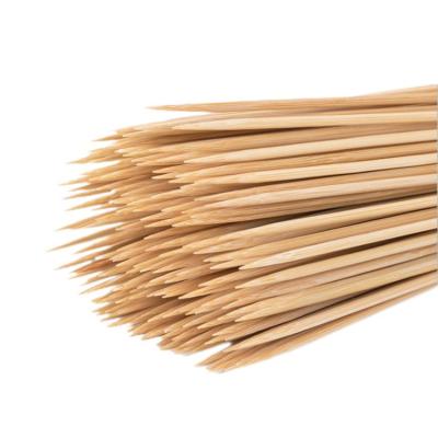 China BBQ Disposable Bamboo Skewer Fruit Easily Cleaned Biodegradable Bamboo Skewer for sale