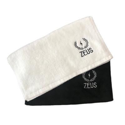 China Personalized Custom Made Natural Zero Twist Gym Towel Highly Absorbent Child Safe Cotton Towel for sale