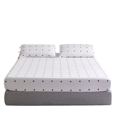 China Popular Anti Dust Mite Nantong Stock 2021 Twin/Queen/King Egyotian Cotton Fitted Bed Sheet for sale