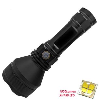 China 26650 18650 2000 Lumen 500 Lumen USB High Power XHP 50 Super Bright Camping 50 Meters Led Flashlight for sale