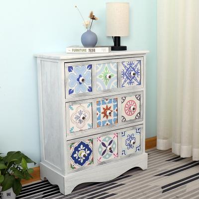 China Storage Free Standing nine palace storage cabinet,side table chest of drawers for Hallway, Entryway bedroom and Living Room for sale