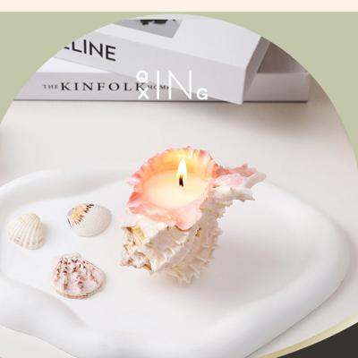 China Scented Sea Snail Shaped Candles With Multi Color Art Candle For Romantic Wedding for sale