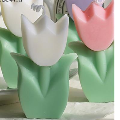 China Factory Sale Direct Scented Art High Quality Scented Candle Flower Shape Art Candle For Home Decoration for sale