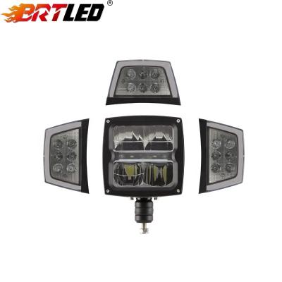 China Heavy Duty DOT/E-mark LED Snow Plow Headlight Truck LED Headlight Car 229*150*80mm for sale