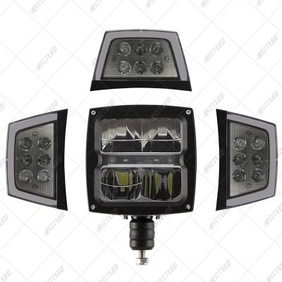 China LED Head Light Indicator CEE R112 Approval 229*150*80mm Snow Plow Headlight for sale