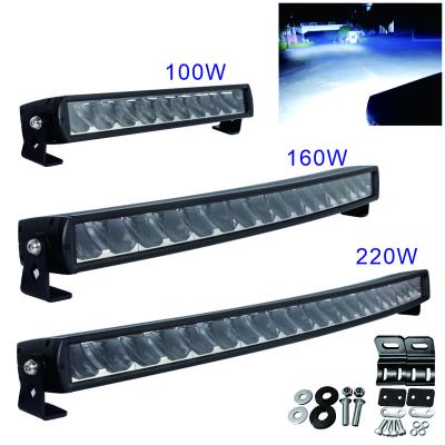 China LED Curved Light Bar Vertical Park Light 100w 160w 220w Off Road Led Light Bars 20inch/32inch/43inch for sale