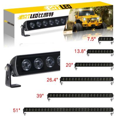 China 40W 80W 120W 160W 240W 320W Single Row LED Straight Curved Drive Light Bar R112 12v LED Light Bars Car for sale