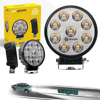 China 4.3inch 36w IP68 led work light round 12v vehicle car work light waterproof for truck tractor heavy duty marine agriculture 110*47*132mm for sale