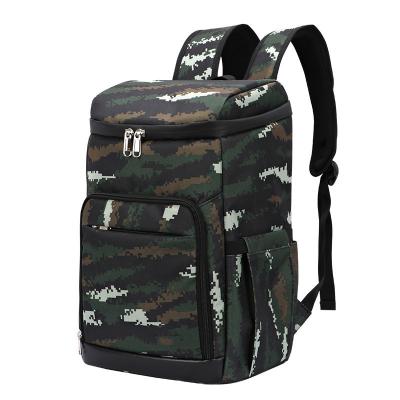 China Waterproof Camping Cooler Logo Outdoor Pattern Camping Food Backpack Customized Insulated Bag Picnic Coolers for sale