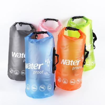 China Hot Selling Transparent Dry Bag Ocean Dry Bag Package Roll Up Transparent PVC Bag 10L, 20L for sale