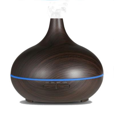 China Wood Grain Ultrasonic Aromatherapy Best Ultrasonic Wood Grain Ultrasonic Aromatherapy Diffuser Night Light Night Light Humidifier Whisper Cool Mist Diffuser for sale