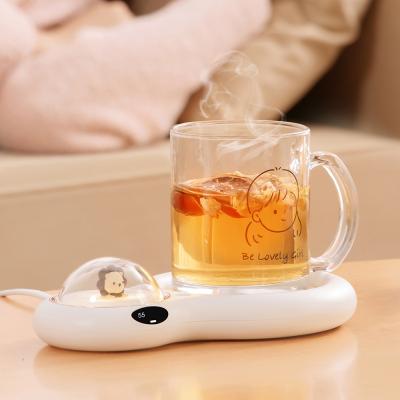 China Ideal Stored Gift Cartoon Mug Warmer Heat Mat Keep Drink Heater Drinking Cup Coaster Protection For Coffee Milk Tea Beverage for sale