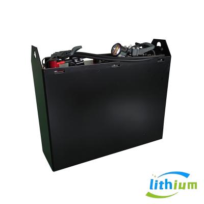 China Power Output 25.6V 500kg Black Heavy Duty Lorry Battery With Long Cycle Life for sale