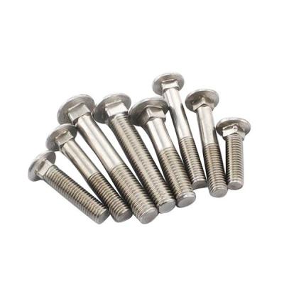 China SS304 Screw Bolts Machinery Fasteners Combination Plain Black Silver Gold Non Custom Customized White CART BOLT for sale