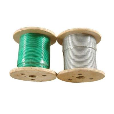 China Rigging PVC 6*19+FC Coated Stainless Steel Wire Rope for sale