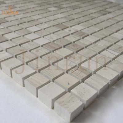 China Parquet marble face mosaic poolfolie split mosaic slab for sale