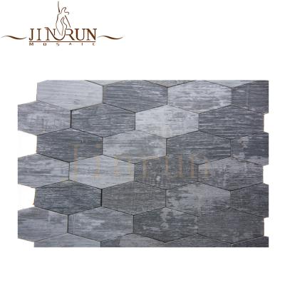 China Parquet Peel And Stick Wall Kitchen Backsplash Wooden Mosaic Slab for sale