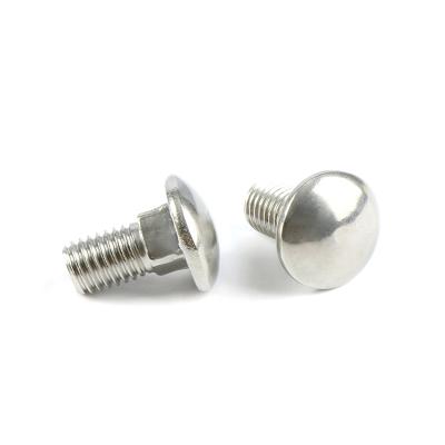 China Customized Round Head Square Neck High Efficiency Bolt Round Head Square Stainless Steel Carriage Bolts for sale