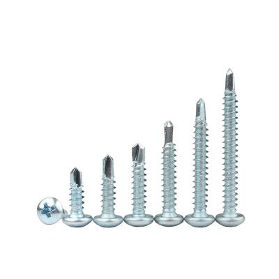 China Pan Factory Directly Price Black/Galvanized Point Pan Head Self Drilling Drill Screw for sale