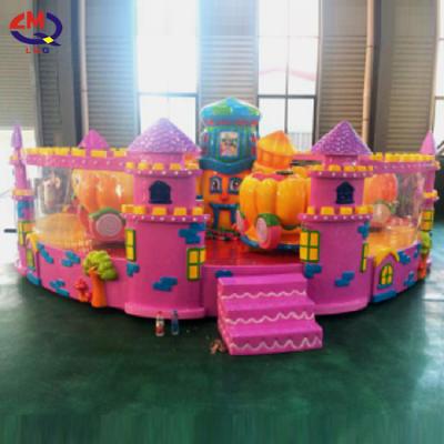 China Limeqi Fiberglass Amusement Park 24 Pumpkin Castle Happy Seat Halloween Theme Amusement Park Rotating Type To Stimulate Riding for sale