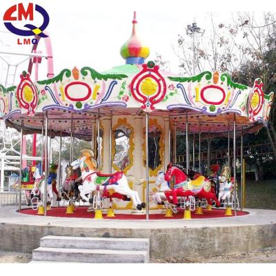 China FRP And Musical Roundabout Carousel Horses Steel Luxury Large Equipment Carousel for sale