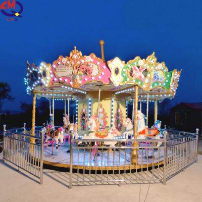 China Over 5 Years Classic Outdoor Carousel 12 Seats Kids Merry Go Round Carousel For Sale for sale