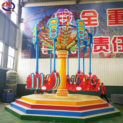 China Zhengzhou New Design Funfair Rides High Quality Tower Amusement Shooting Air Spiral Jet For Sale 16 Person for sale