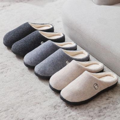 China CUSHIONING Lambswool Cotton Slippers Warm Indoor Cotton Home Slippers and Outdoor Cotton Slippers for sale