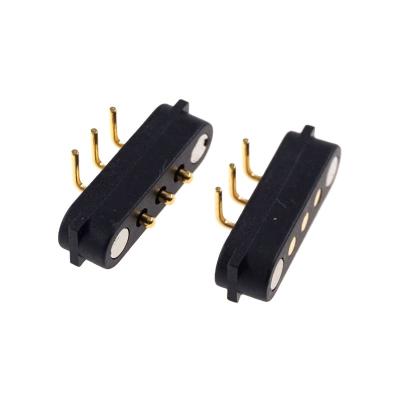 China male & 10 Pair Female Per Pogo Pin Connector 3 Pin Magnetic Horizontal Through Hole Male Female 2A 36V Drop Shipping Spring Power Load for sale