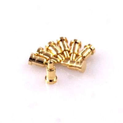 China Spirng Loaded Spring Loaded Pogo Header Pin Connector 4.0 Mm Size SMD PCB Straight Single Flange 2.0mm 12VDC 1A Spring Contact for sale