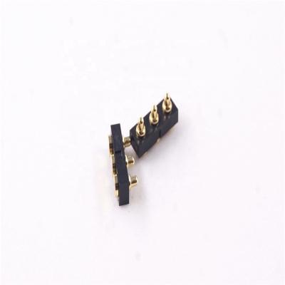 China Pogo Pin Connector SMT Pogo Pin Connector Spring Terminal 3 2.54 Mm Grid 3.0 Mm Size PCB Mount Pitch 2.54 Straight Outer Grid for sale